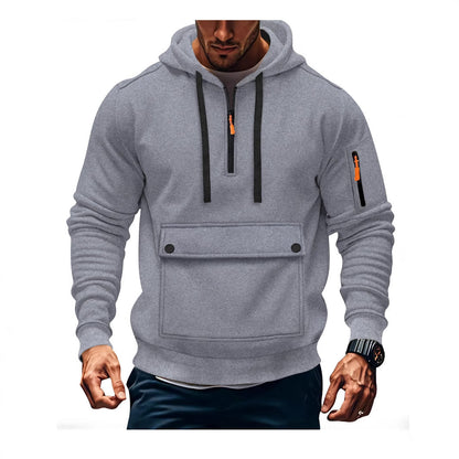 Herren Kapuzenpullover Lässig mit Taschen Größe XL