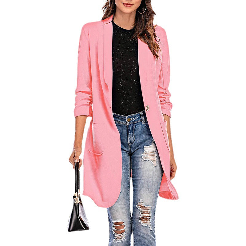 Damen Blazer Stretch Modern mit Taschen Elegant