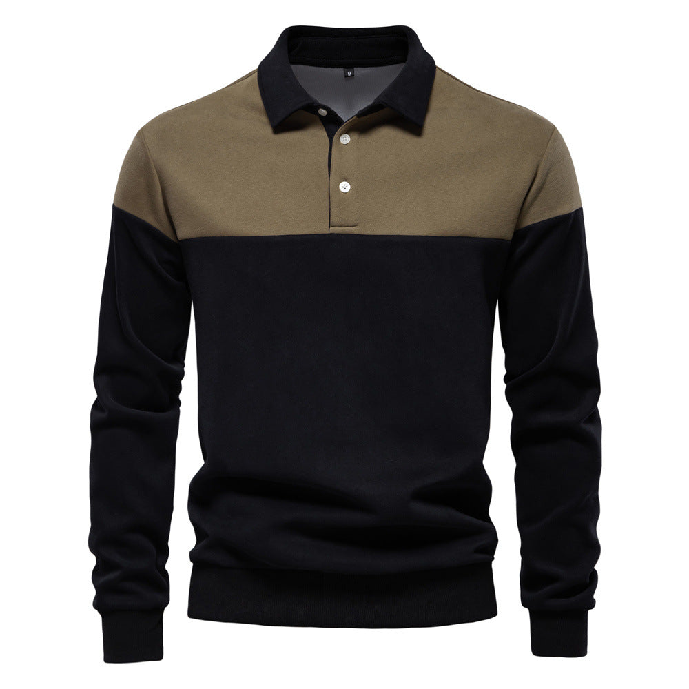 Herren Poloshirt Langarm Modern Farben Hochwertig