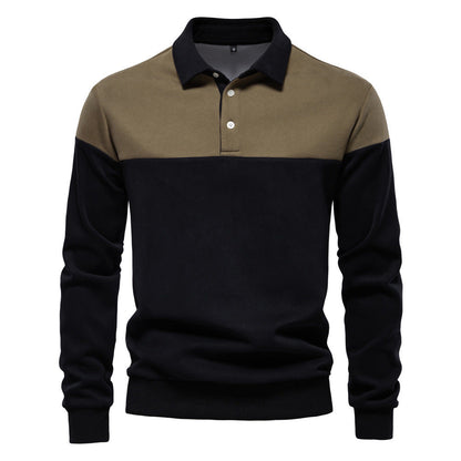 Herren Poloshirt Langarm Modern Farben Hochwertig