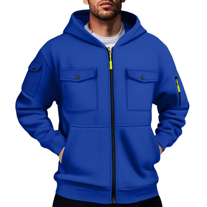 Herren Hoodie Praktisch mit Taschen Sportlich Comfort