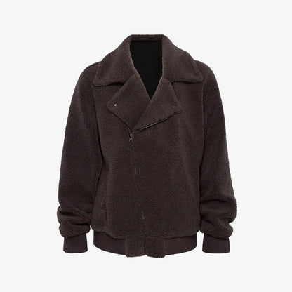 Herren Teddyjacke Weich Warm Winter