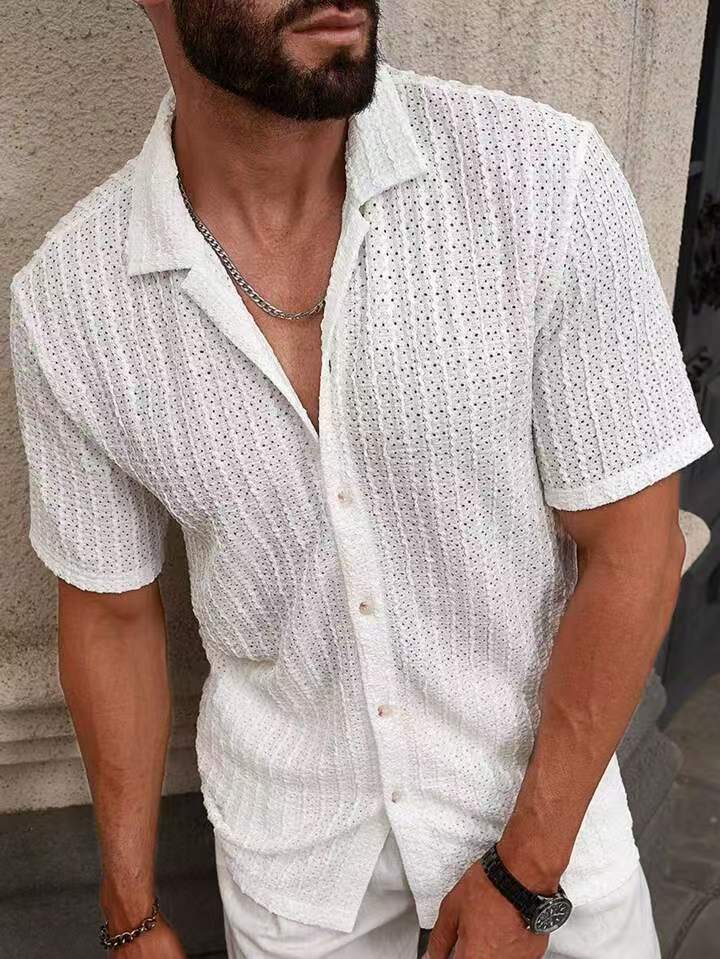 Herren Kurzarmhemd Freizeit Hemd Modern Berlin