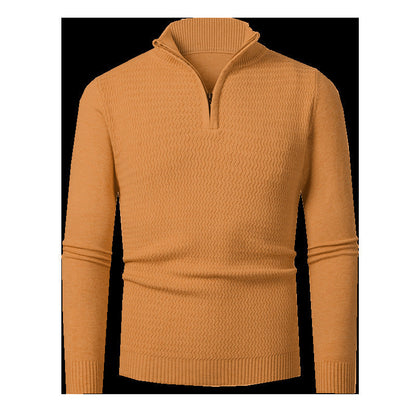 Herren Pullover Strick Modern Hochkragen Berlin Style