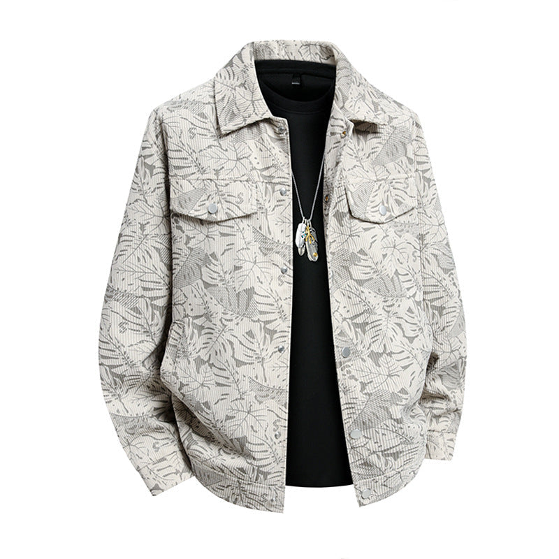 Herren Jacke Lässig Urban Style Allover Print