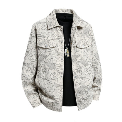 Herren Jacke Lässig Urban Style Allover Print