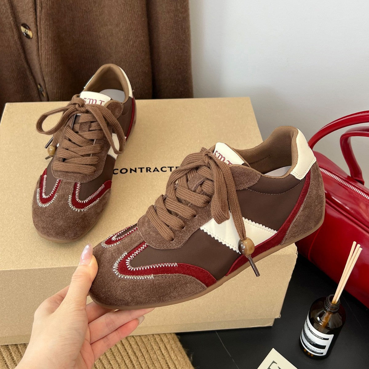 Damen Sneaker Weich Modisch Einzigartig Design