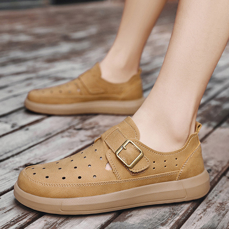 Damen Sneaker Atmungsaktiv Modisch Schnalle
