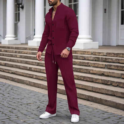 Herren Freizeithemd und Palazzo-Hose Modern Casual