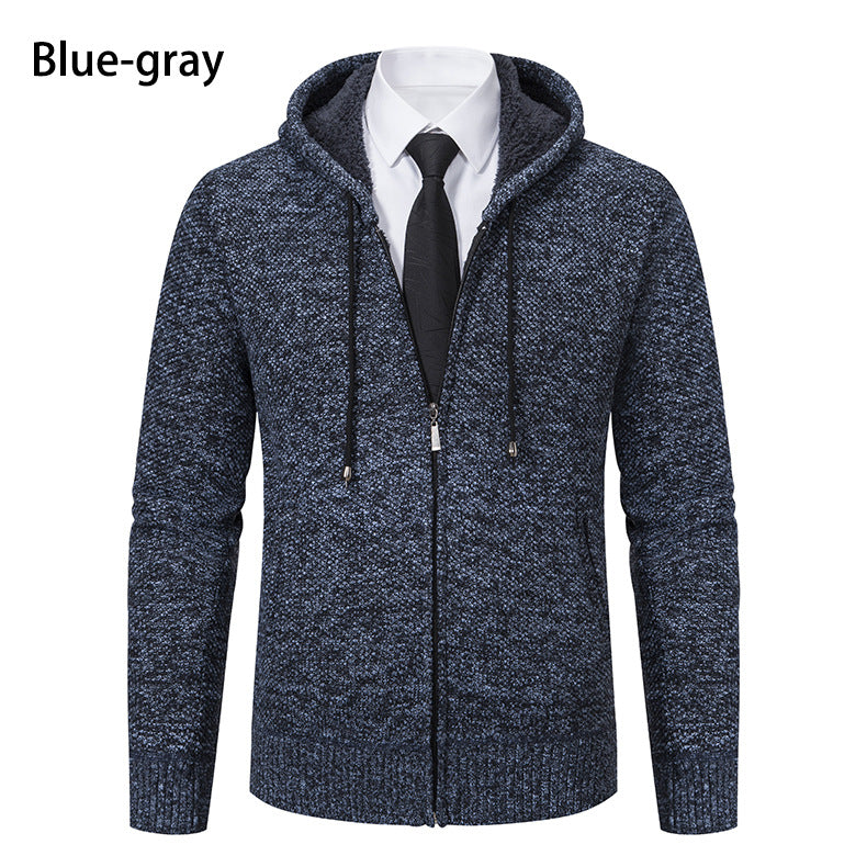 Herren Strickjacke Modern Schnitt Reißverschluss