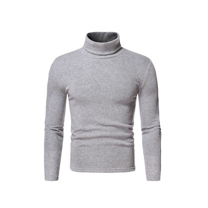 Herren Rollkragenpullover Weich Stretch Modern