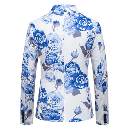 Herren Blazer Elegant Flora Design Modern