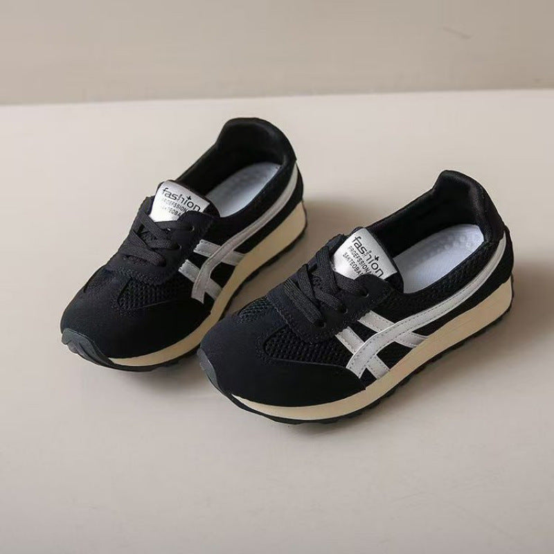 Damen Sneaker Retro Sportlich Atmungsaktiv Mesh