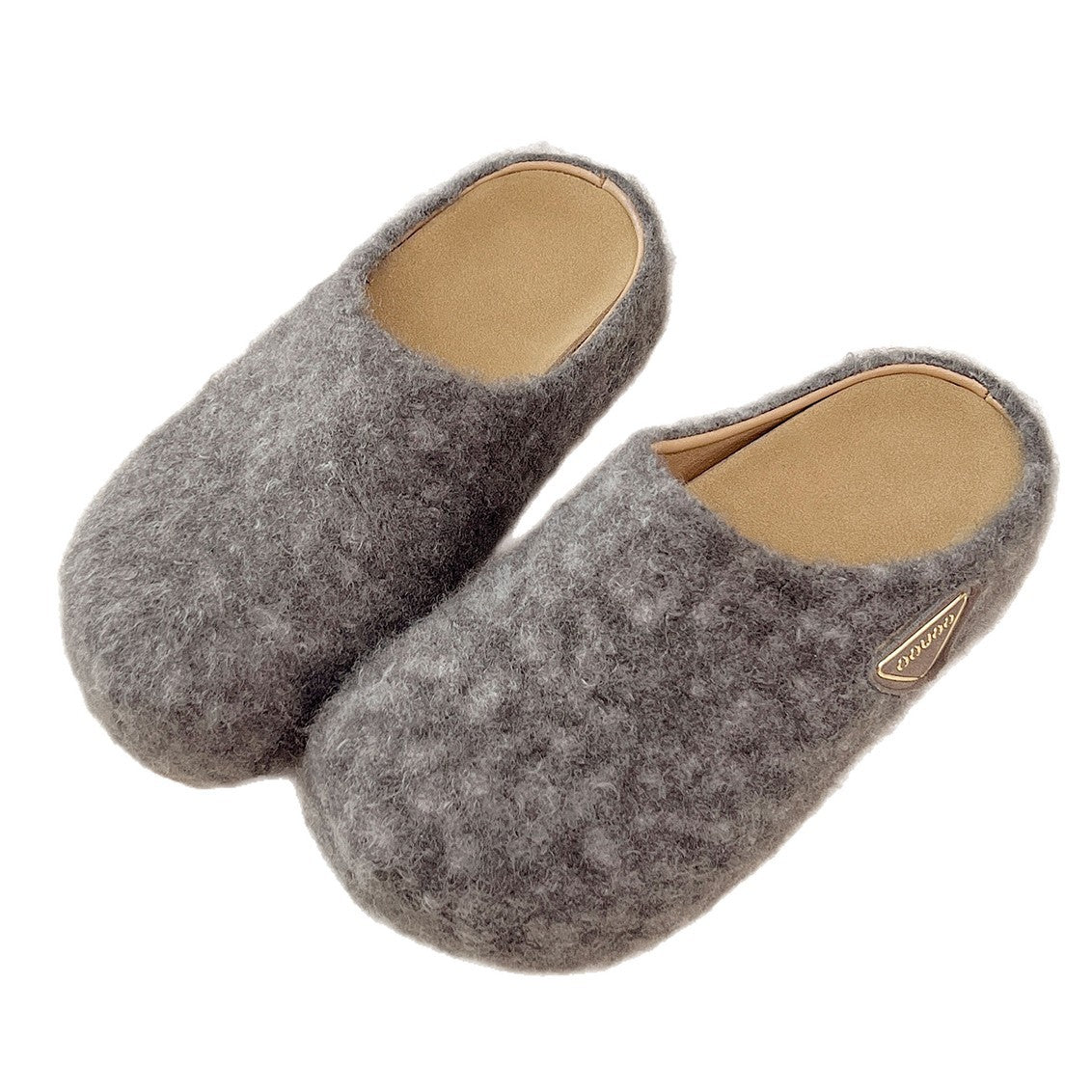 Damen Filz Clogs Warm Flauschig Winter