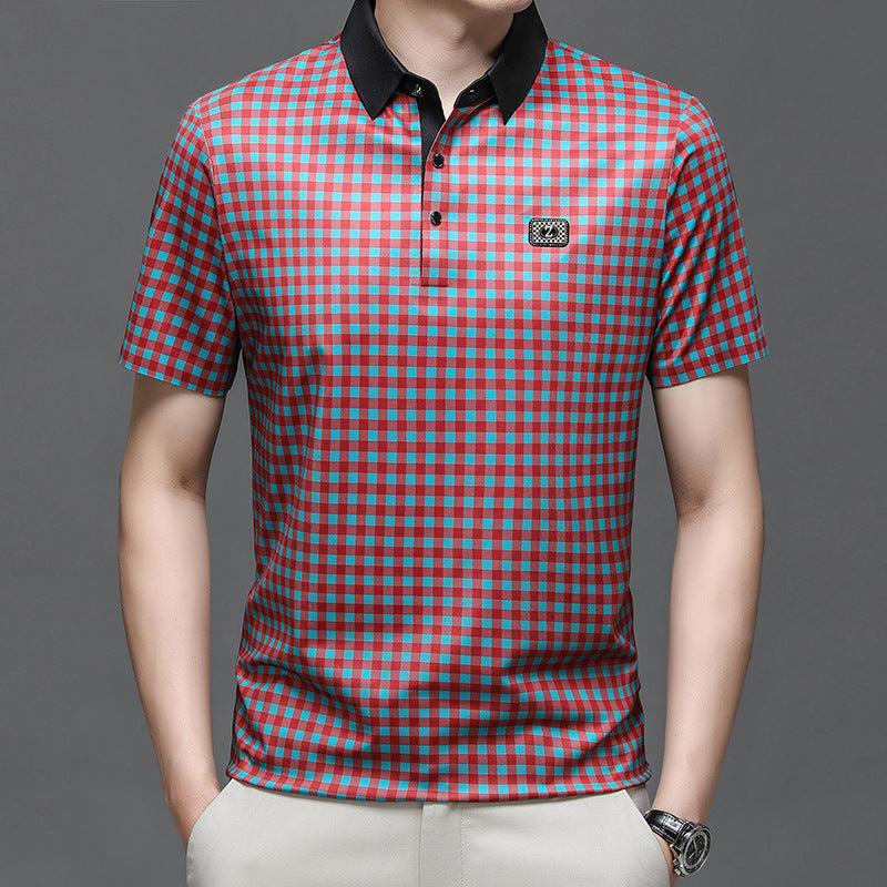 Herren Poloshirt Karomuster Elegant Berlin - BerlinGlamour