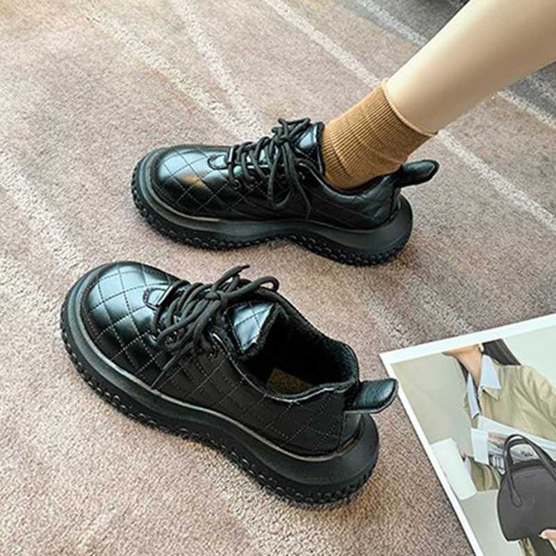 Damen Sneaker Bequem Gefüttert Steppdesign Modern