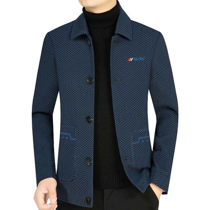 Herren Freizeitjacke Struktur Stoff Modern Berlin