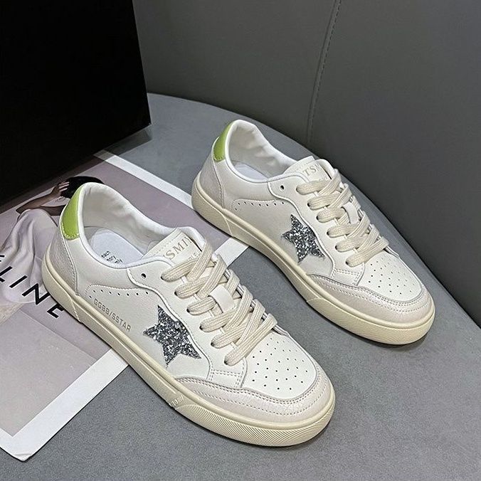 Damen Sneaker Sternen-Design Sportlich Casual Schuhe