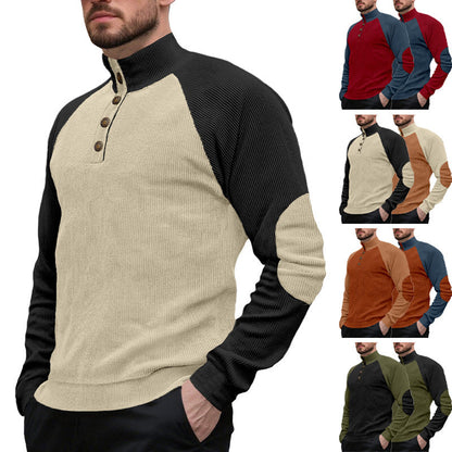 Herren Pullover Strick Modern mit Raglan Ärmeln - BerlinGlamour