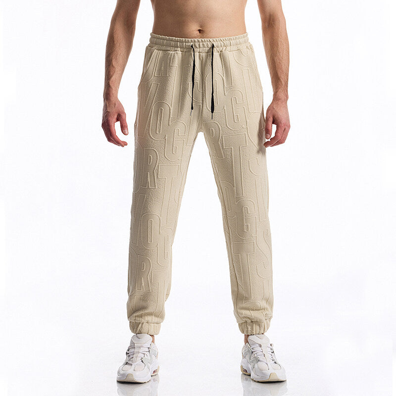 Herren Freizeithose Elastisch Bequem Mit Logoprint