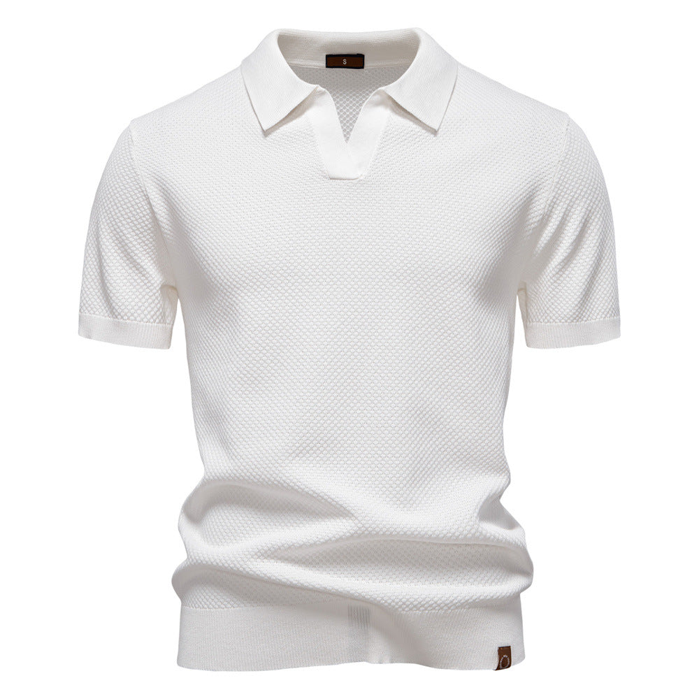 Herren Polo-Shirt Kurzarm Strukturiert Modern Berlin