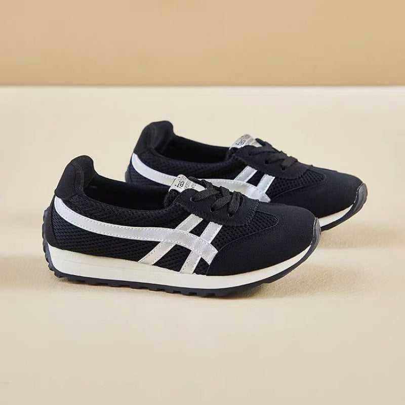 Damen Sneaker Retro Sportlich Atmungsaktiv Mesh