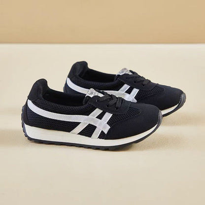 Damen Sneaker Retro Sportlich Atmungsaktiv Mesh