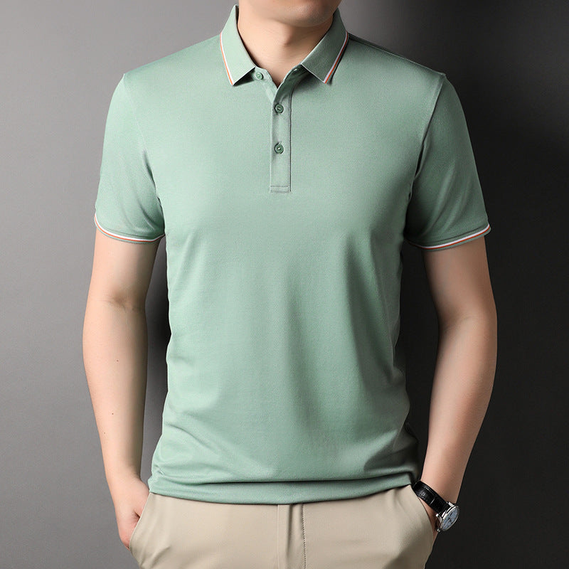 Herren Poloshirt Atmungsaktiv Modern Kontrastakzente