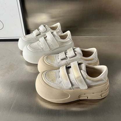 Damen Sneaker Sportlich Luftig Klettverschluss