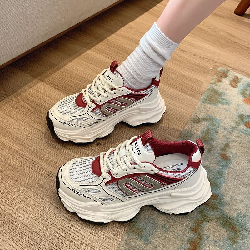 Bequeme Damen Sneaker Atmungsaktiv Sportlich Mode
