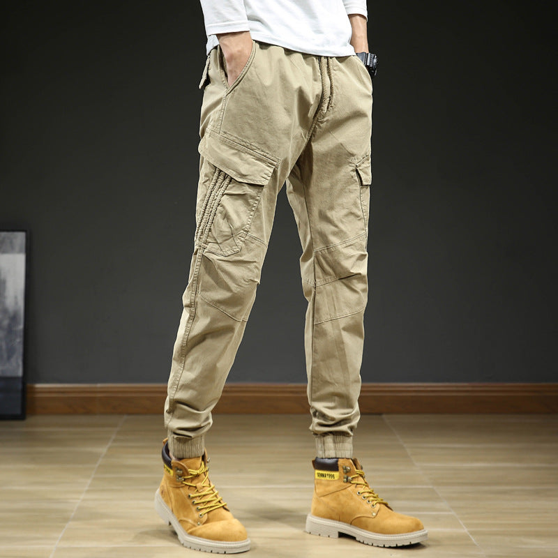 Herren Cargohose Urban Style Modern Schwarz