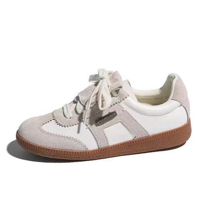 Damen Sneaker Sportlich Leder Wildleder Schuhe Modern