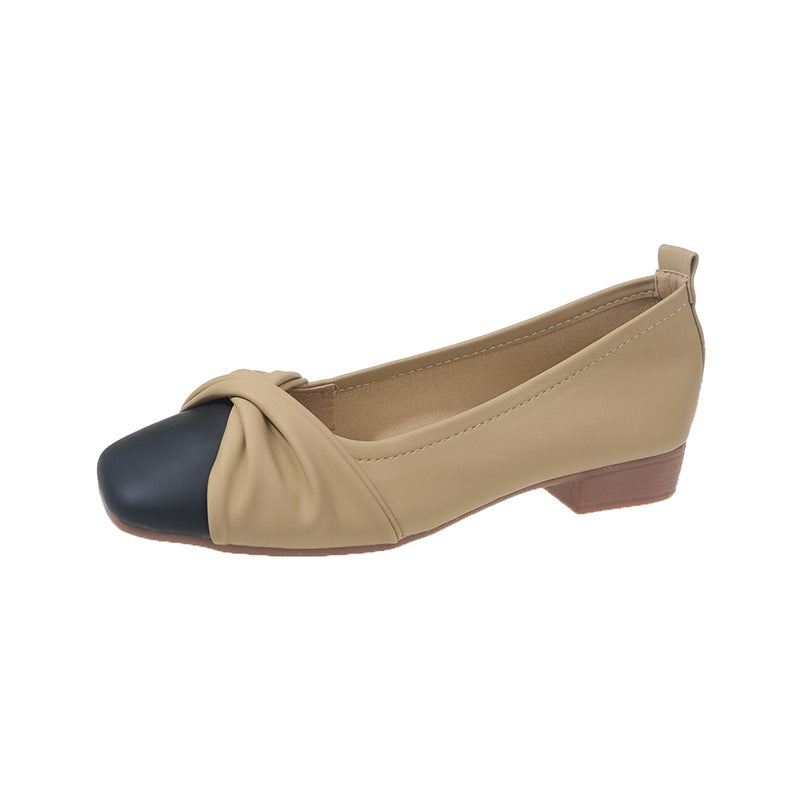 Elegante Damen Ballerinas Leder Schuhe Modern
