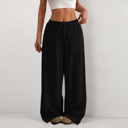 Damen Sommerhose Leicht Bequem Gummizug elastisch