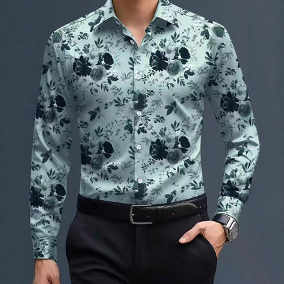 Herren Hemd mit Blumenmuster Modern Berlin Style
