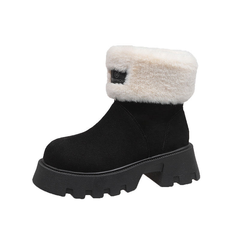 Damen Winterboots Warm Flauschig Rutschfest