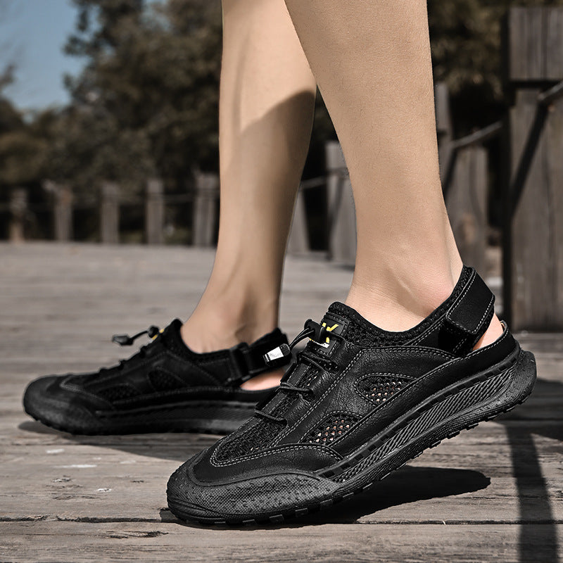 Damen Outdoor-Sandalen Atmungsaktiv mit Verstellriemen Rutschfest