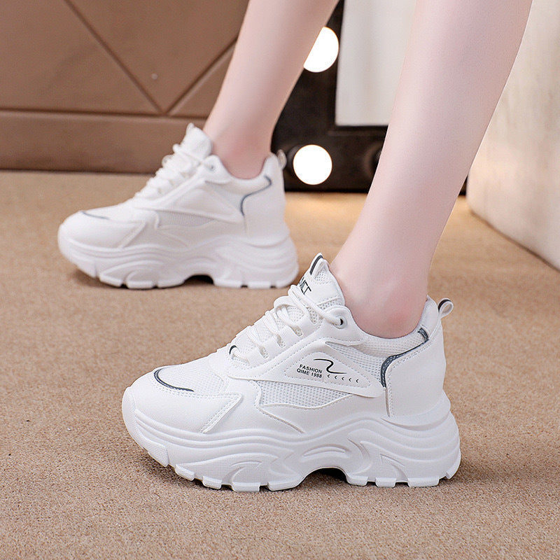 Damen Sneaker Chunky atmungsaktiv Komfortabel Sportschuhe