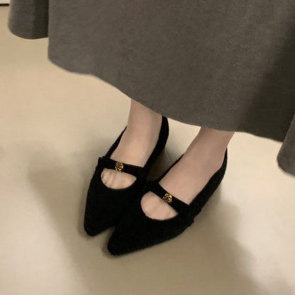 Damen Ballerinas Elegante Schleifen Detail Weich