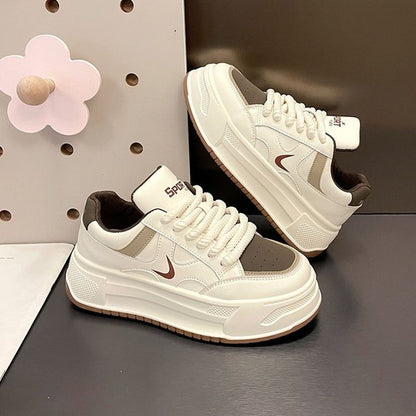 Damen Sneaker Plattform Schuhe Hoch Modisch