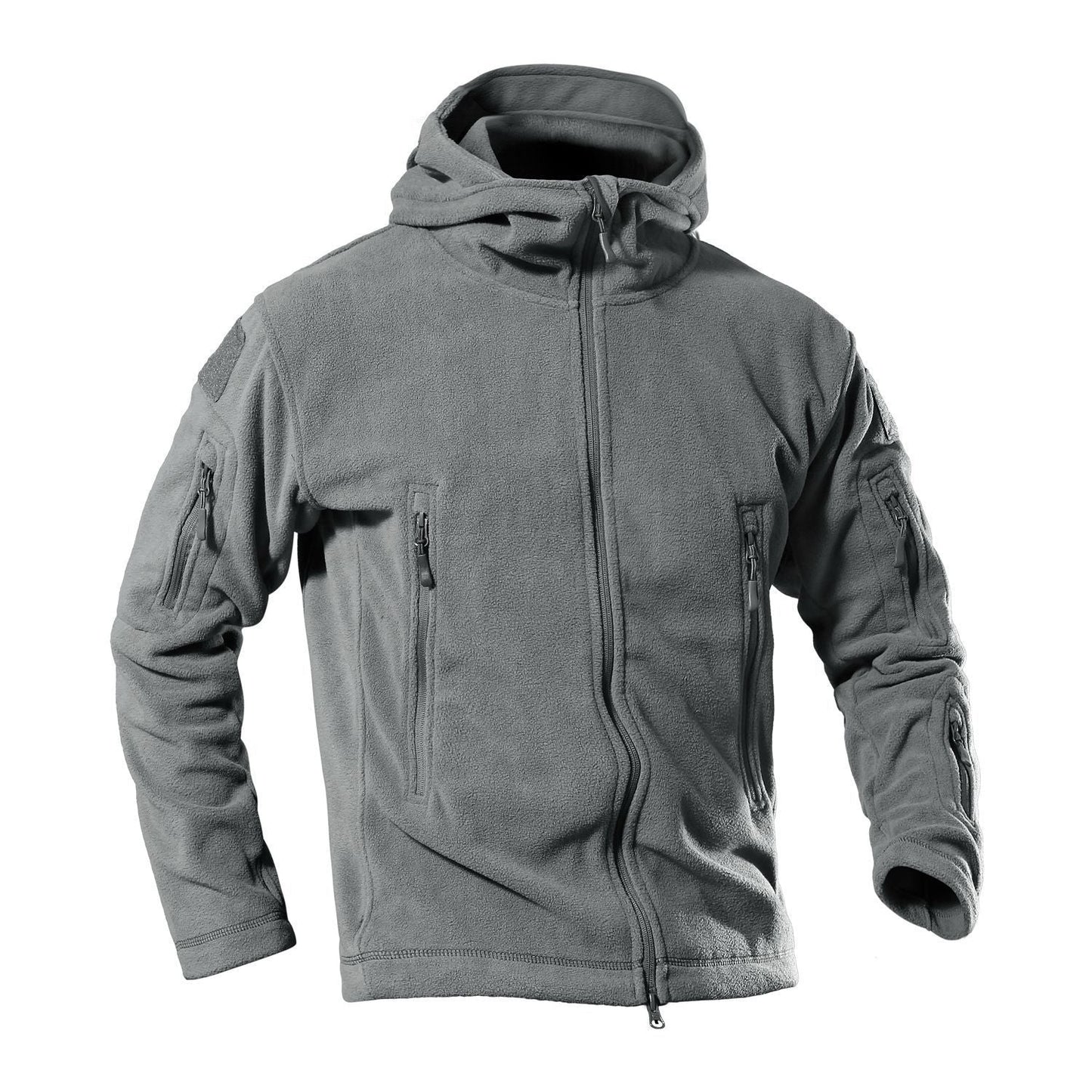 Herren Fleecejacke Warm Reißverschlusstaschen Outdoor