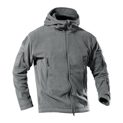 Herren Fleecejacke Warm Reißverschlusstaschen Outdoor