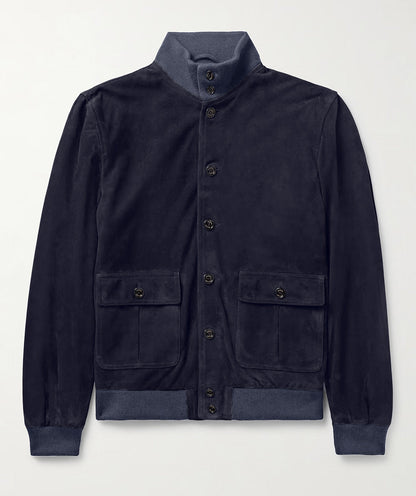 Herren Übergangsjacke Modern mit Hochkragen und Taschen
