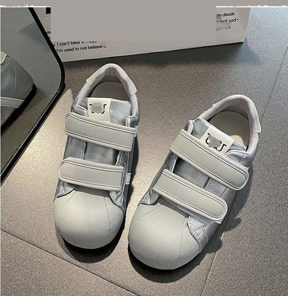 Damen Sneaker Sportlich Bequem Klettverschluss