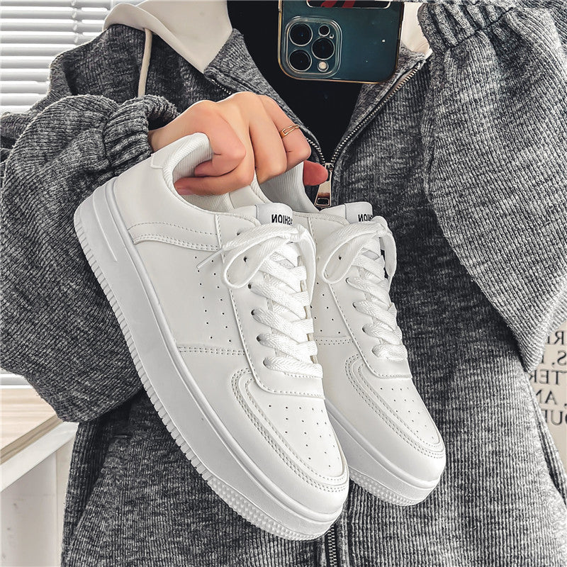 Damen Sneaker Klassisch Perforiert Weiße Sportschuhe - BerlinGlamour