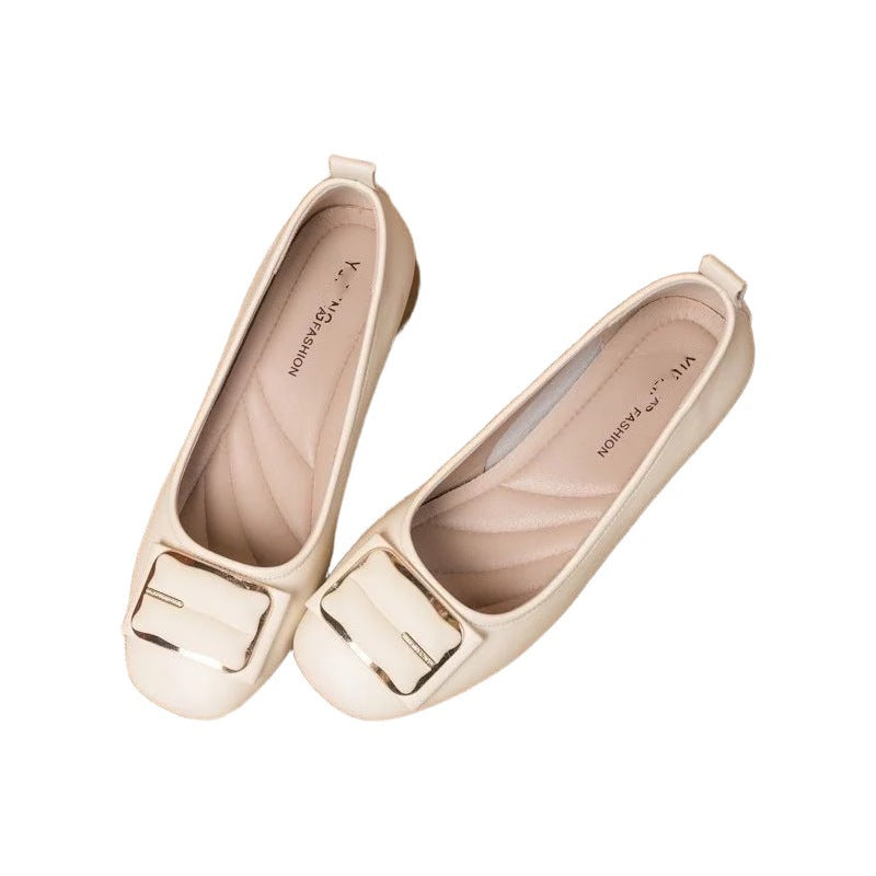 Damen Ballerinas Elegante Schnallen Schuhe Frauen