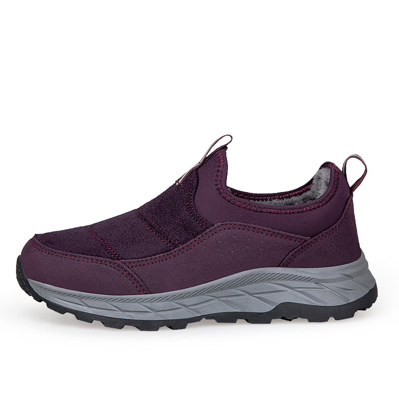 Damen Winter Sneaker Bequem Elastisch Warm