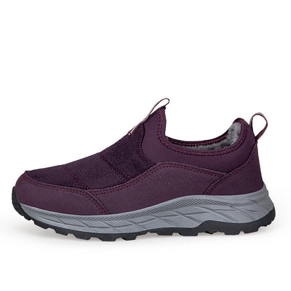 Damen Winter Sneaker Bequem Elastisch Warm