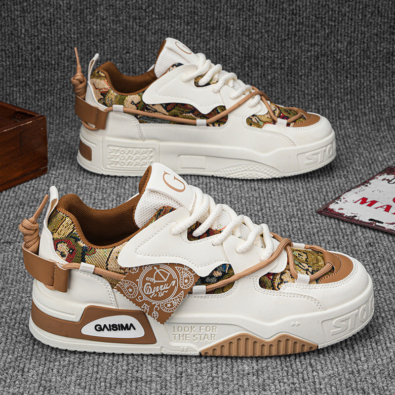 Damen Sneaker Sportlich Chunky atmungsaktiv Weiße