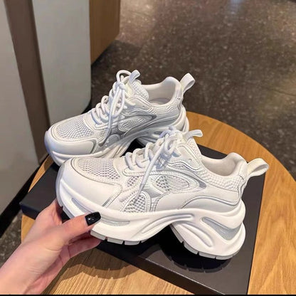 Damen Sneaker Hochwertig Atmungsaktiv Reflektierend Trendy